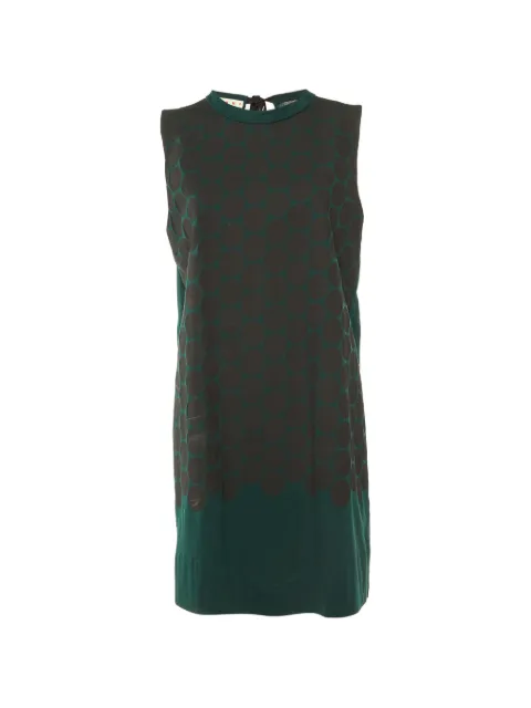 Marni Pre-Owned polka-dot shift dress Green 1103788