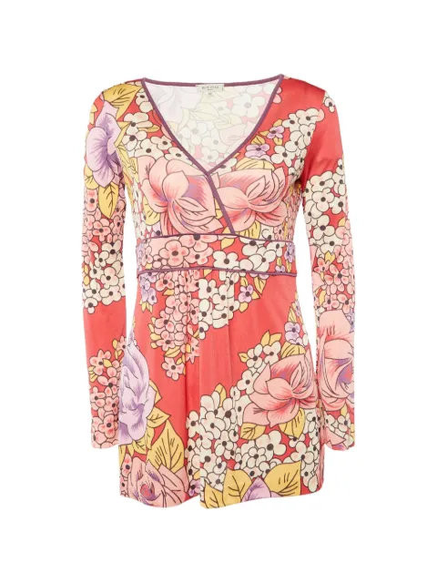 Etro Pre-Owned floral-print long-sleeve top Pink 894342