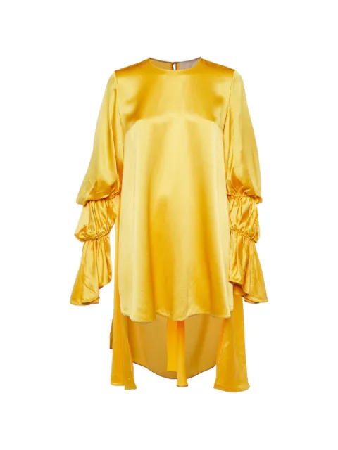Roksanda Rosina long-sleeve oversized silk blouse Yellow 1042430