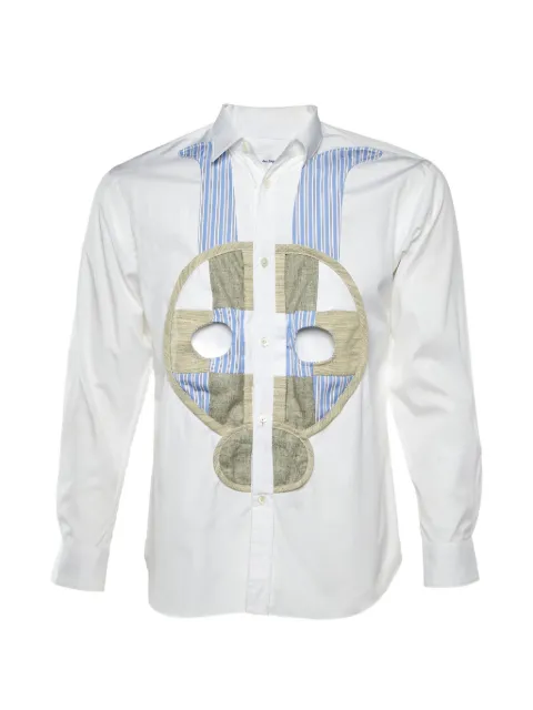 Comme Des Garçons Pre-Owned long-sleeve embroidered shirt White 1183198