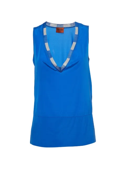 Missoni Pre-Owned V-neck sleeveless top Blue 912190