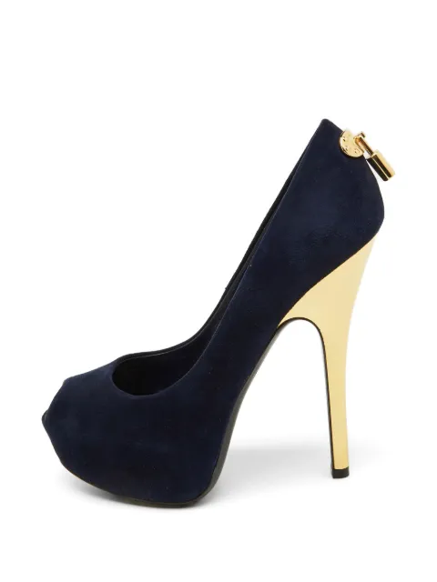 Louis Vuitton Pre-Owned Oh Really! peep-toe pumps Blue 1177613