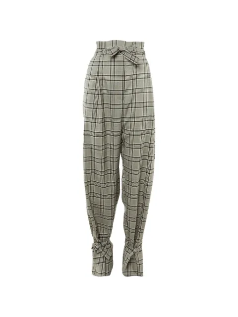 ZIMMERMANN checkered-print trousers Grey 1236510
