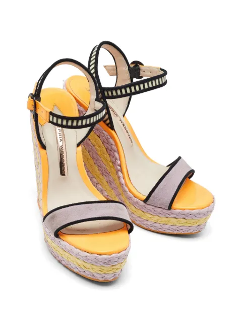 Sophia Webster Lucita espadrille wedge sandals Orange 1178144