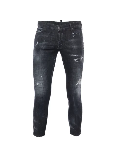 DSQUARED2 distressed skinny jeans Black 912122