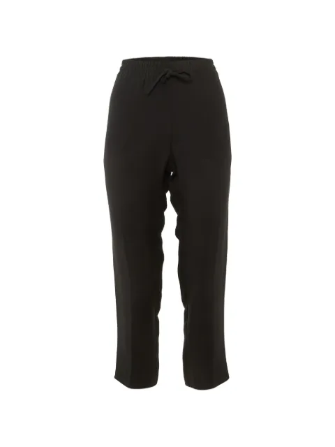 Valentino Garavani Pre-Owned drawstring silk trousers Black 1233176