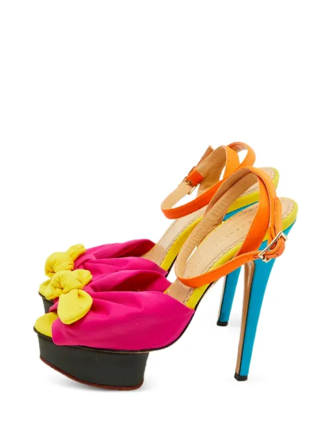 Charlotte Olympia Serena bow sandals Pink 1132757