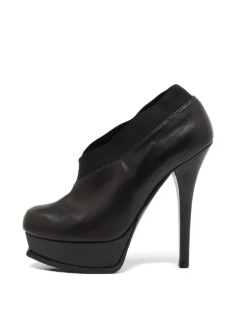 Fendi Pre-Owned Fendista platform ankle pumps Black 1204204