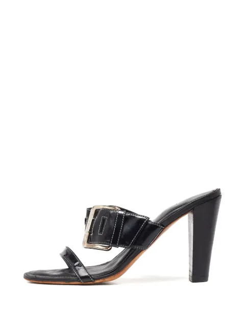 Tod's Vintage buckle-detail open-toe sandals Black 975270