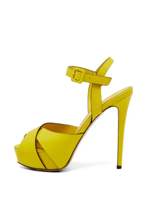Le Silla platform ankle-strap sandals Yellow 1222091