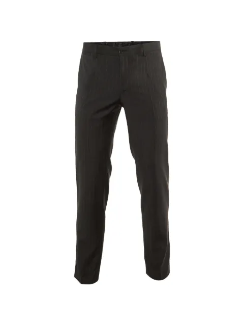 Dolce & Gabbana Pre-Owned pinstripe-pattern tailored trousers Black 1161589