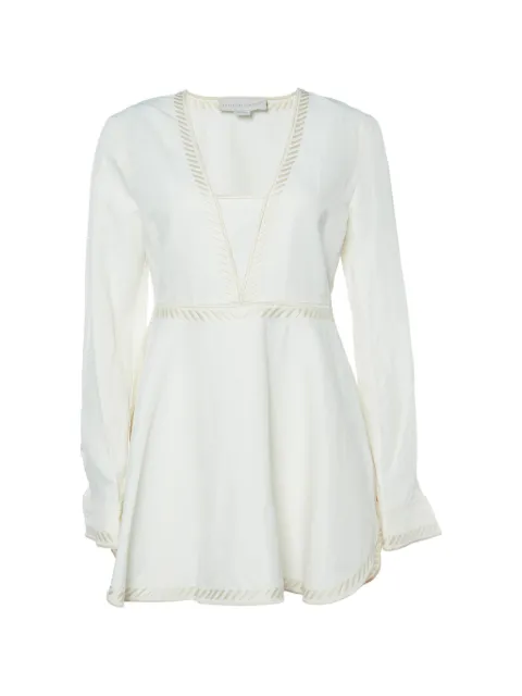 Stella McCartney Pre-Owned V-necke mbroidered tunic White 1002067