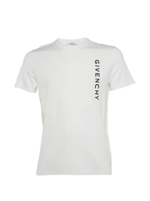 Givenchy Pre-Owned logo-embroidered crew-neck T-shirt White 1095042