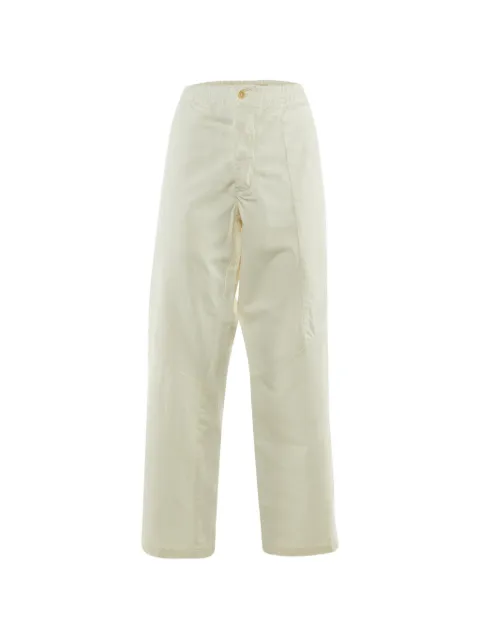 Marni Pre-Owned tapered-fit trousers White 1224199