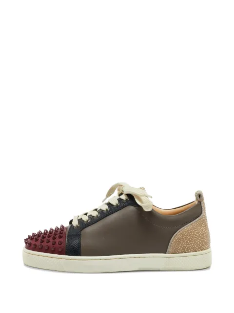 Christian Louboutin Pre-Owned Louis Junior Spikes sneakers Brown 1120363