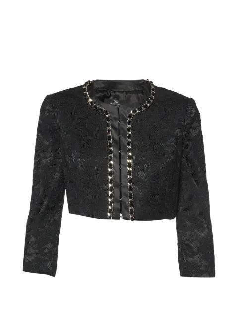 Elisabetta Franchi chain-detail jacket Black 1075453