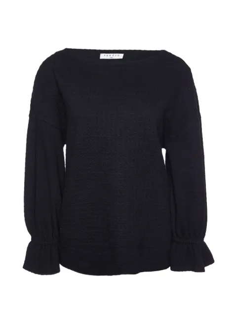 SANDRO balloon-sleeve top Black 984732