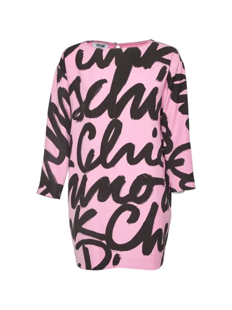 Moschino Cheap & Chic logo-print tunic Pink 1069093