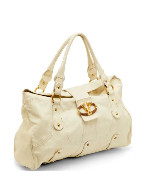 Valentino Garavani Pre-Owned Catch VLogo tote bag Neutrals 1292406