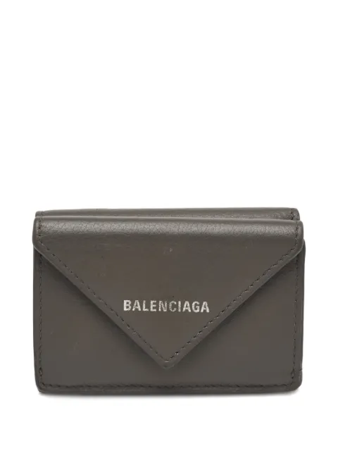Balenciaga Pre-Owned Papier leather wallet Grey 1285793