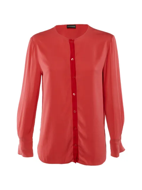Emporio Armani Pre-Owned button crepe shirt Red 1205335