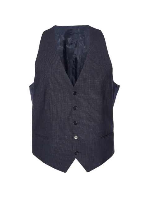 Armani Vintage button-up waistcoat Grey 986158