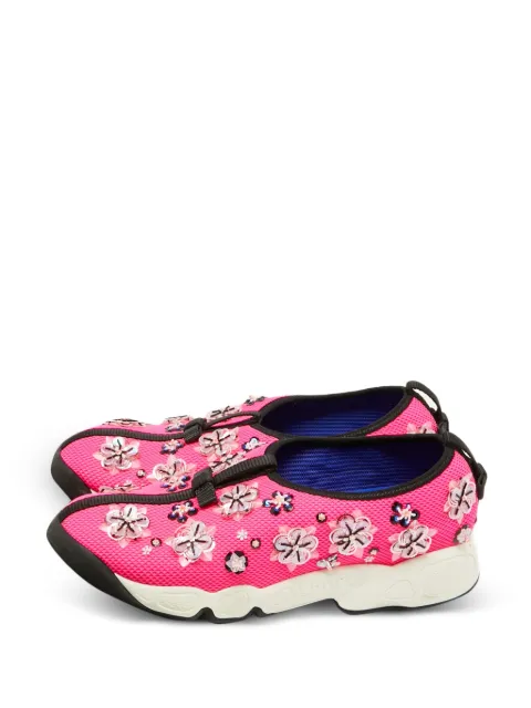 Christian Dior Pre-Owned Fusion embellished sneakers Pink 1122036