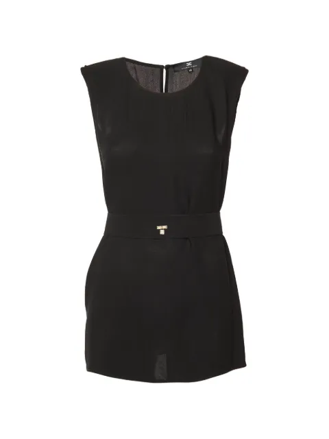 Elisabetta Franchi belted open-back top Black 1297798