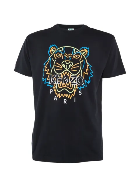 Kenzo Pre-Owned tiger-print T-shirt Black 1181610
