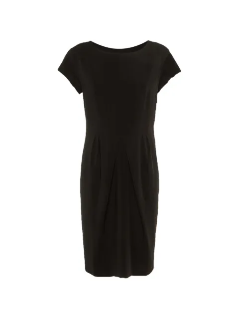 Weekend Max Mara crepe pleated dress Black 1244681