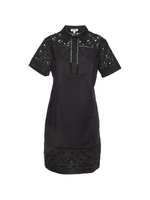 Kenzo Pre-Owned lace-detail mini dress Black 1026494