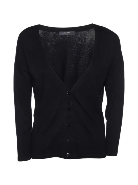 Weekend Max Mara knit button-front cardigan Black 987304
