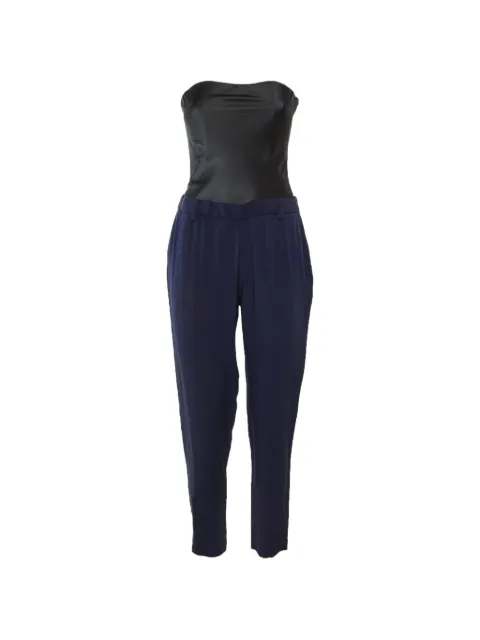 Maje strapless crepe jumpsuit Blue 1302728