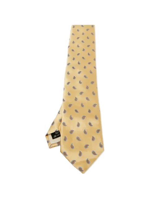 Ermenegildo Zegna Vintage paisley-motif silk tie Yellow 1120578