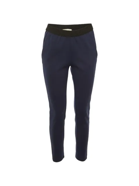 Maje Polga side-stripe trousers Blue 1194717