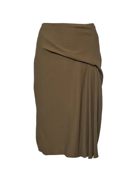 Versace Pre-Owned draped midi skirt Green 690326