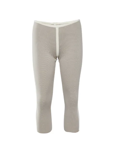 Marni Pre-Owned knitted cropped trousers Neutrals 729358