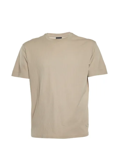Emporio Armani Pre-Owned textured knit T-shirt Neutrals 1102474