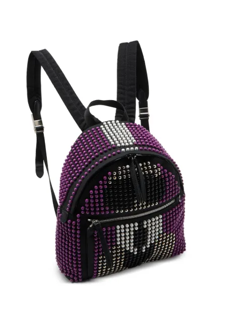 Fendi Pre-Owned 2015 Karlito beaded backpack Purple 1081593