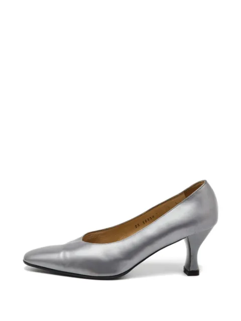 Ferragamo Pre-Owned leather pumps Grey 1142647