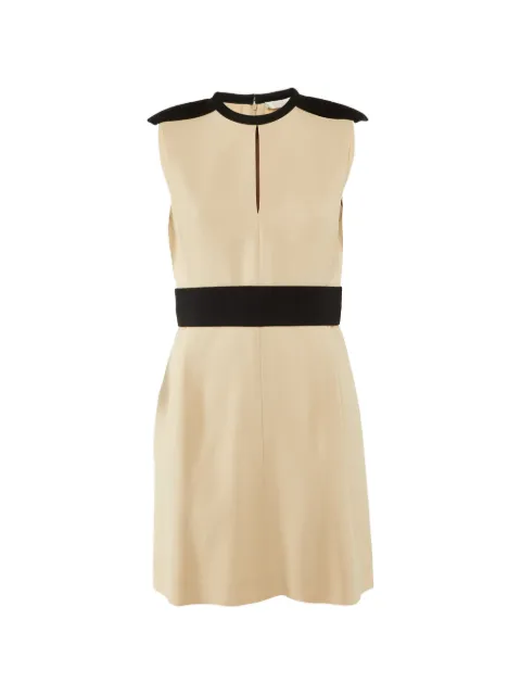 Chloé Pre-Owned sleeveless contrast-panel midi dress Neutrals 1233117