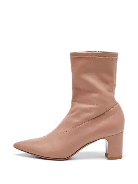 Valentino Garavani Pre-Owned pointed-toe ankle boots Pink 1128371