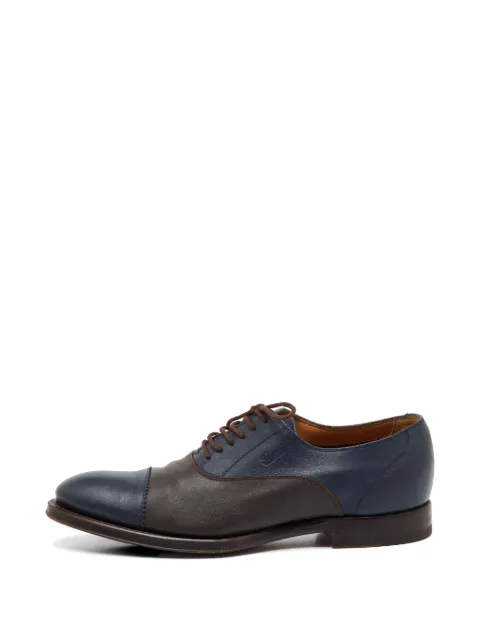Gucci Pre-Owned panelled lace-up oxford shoes Blue 1214512
