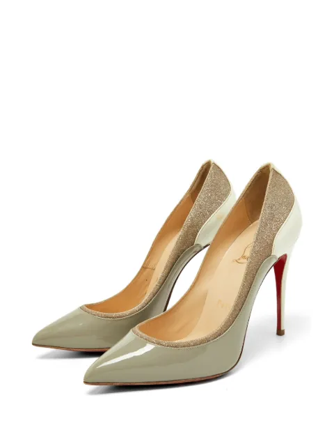 Christian Louboutin Pre-Owned Tucsick glitter pumps Grey 870235