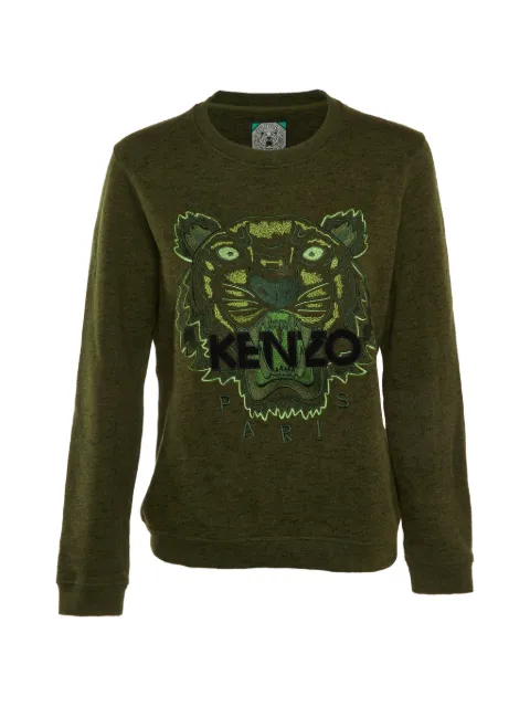 Kenzo Pre-Owned tiger embroidered sweatshirt Green 1197782