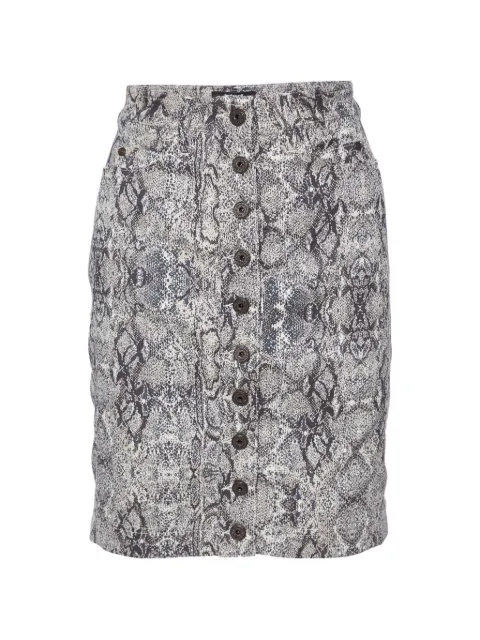 Just Cavalli Vintage animal-pattern midi skirt Neutrals 981487
