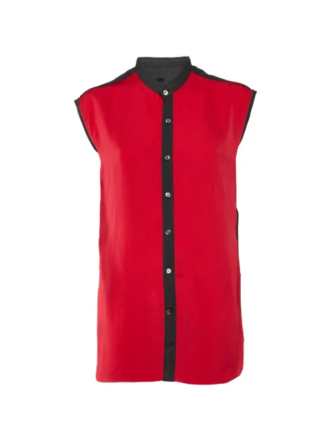 Lanvin Pre-Owned sleeveless button-front shirt Pink 1132773