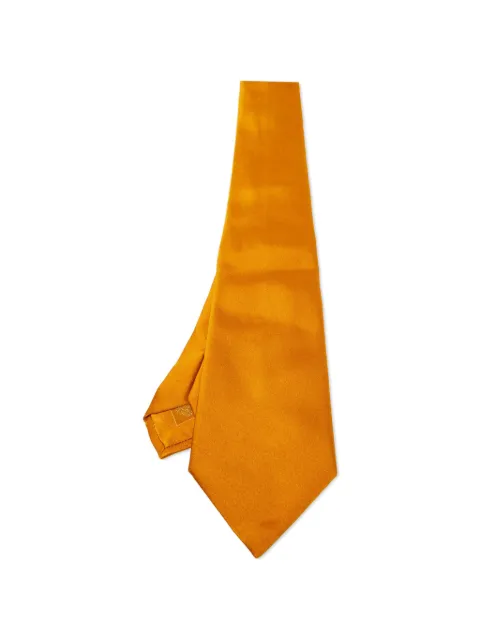 Brioni Vintage satin silk tie Gold 1120418