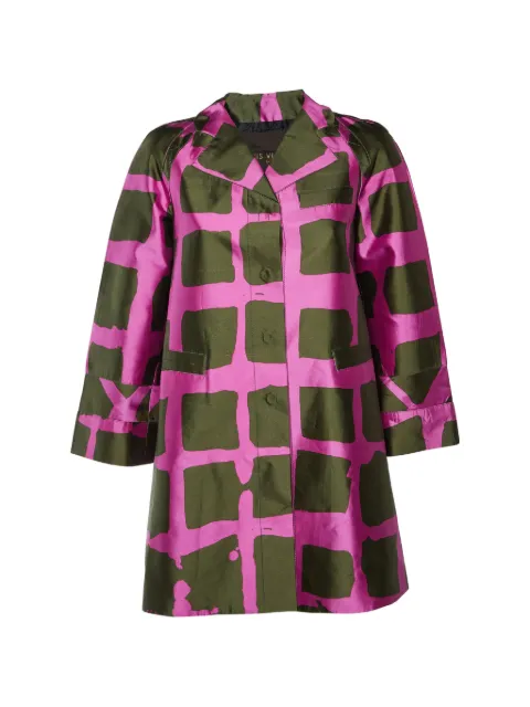 Louis Vuitton Pre-Owned printed silk coat Pink 1324143