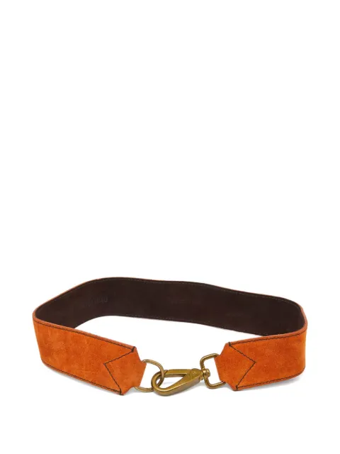Miu Miu Pre-Owned clasp suede belt Orange 1002774